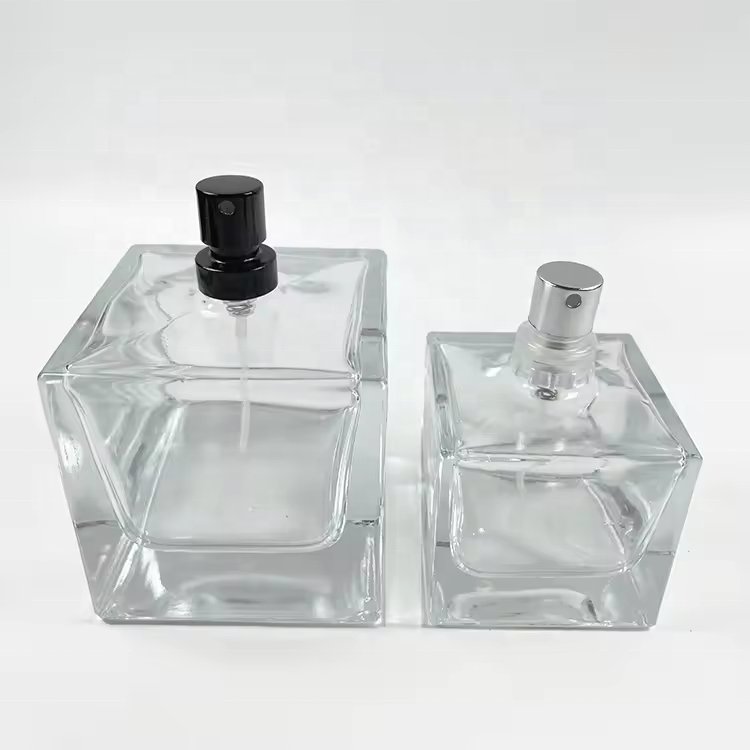 luxury custom 30ml 50ml 100ml square perfume bottle empty spray perfume oil glass bottle Gift Box Packaging