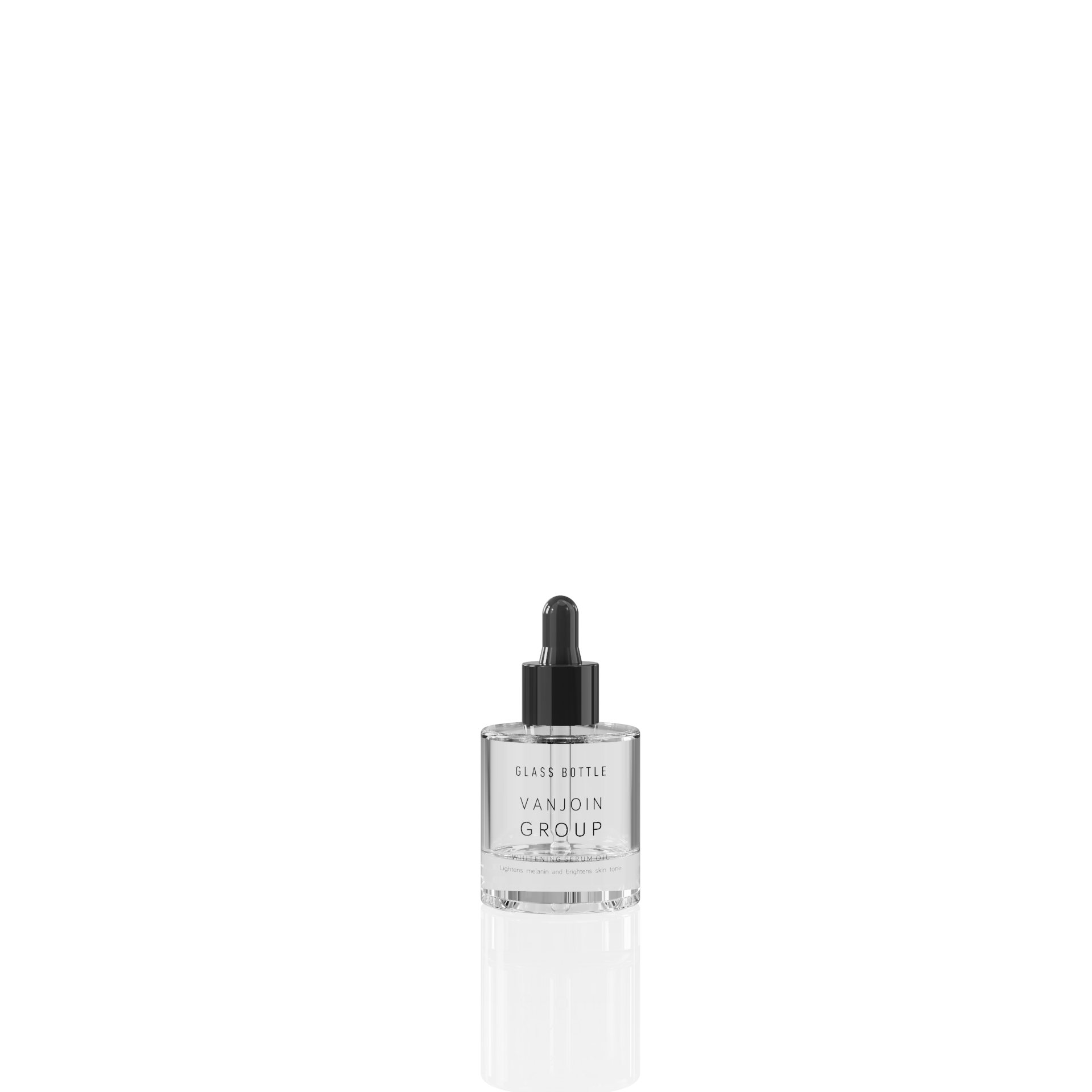 Luxury 30ml 50ml 100ml Glass Serum Dropper Bottles Empty Round Flat Cosmetic Lotion Body Oil Dropper Bottle with Packaging Box