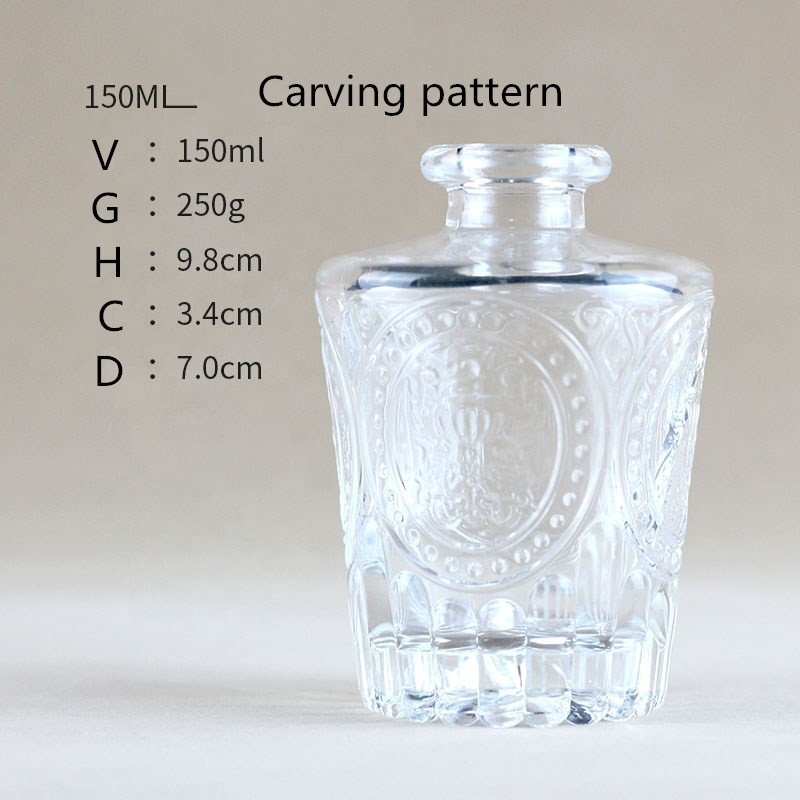 Empty scent Diffuser Bottle 150ml 230ml Reed Diffuser Glass Bottle perfume Diffuser Bottle