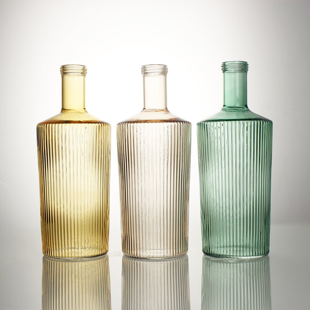 Luxury customized shape High borosilicate 750ml High heels shape glass bottle for liquor gin vodka rum wine beverage