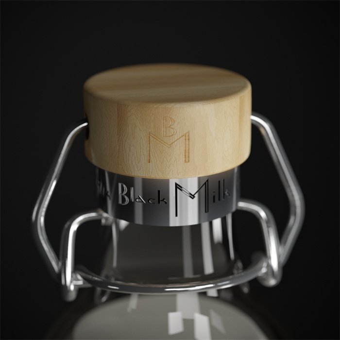 Recyclable 500ml flip top transparent beverage beer wine water bottle with airtight stopper lid custom milk liquor Glass Bottles
