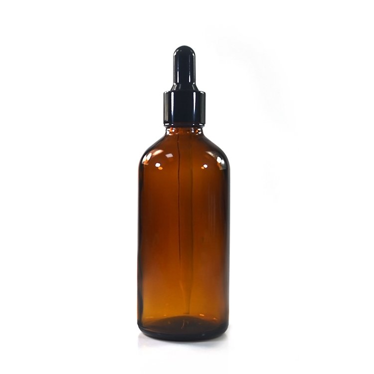 Skincare Face Oil Beard Oil Glass Bottles Packages 30ml 50ml 100ml Amber Brown Hair oil glass dropper bottle