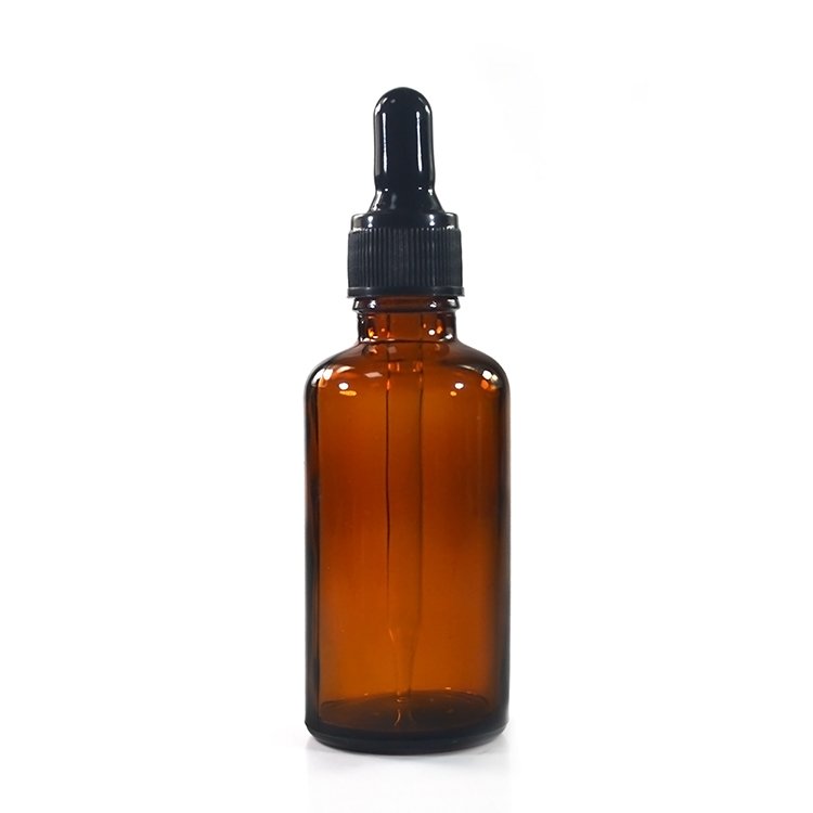 Skincare Face Oil Beard Oil Glass Bottles Packages 30ml 50ml 100ml Amber Brown Hair oil glass dropper bottle