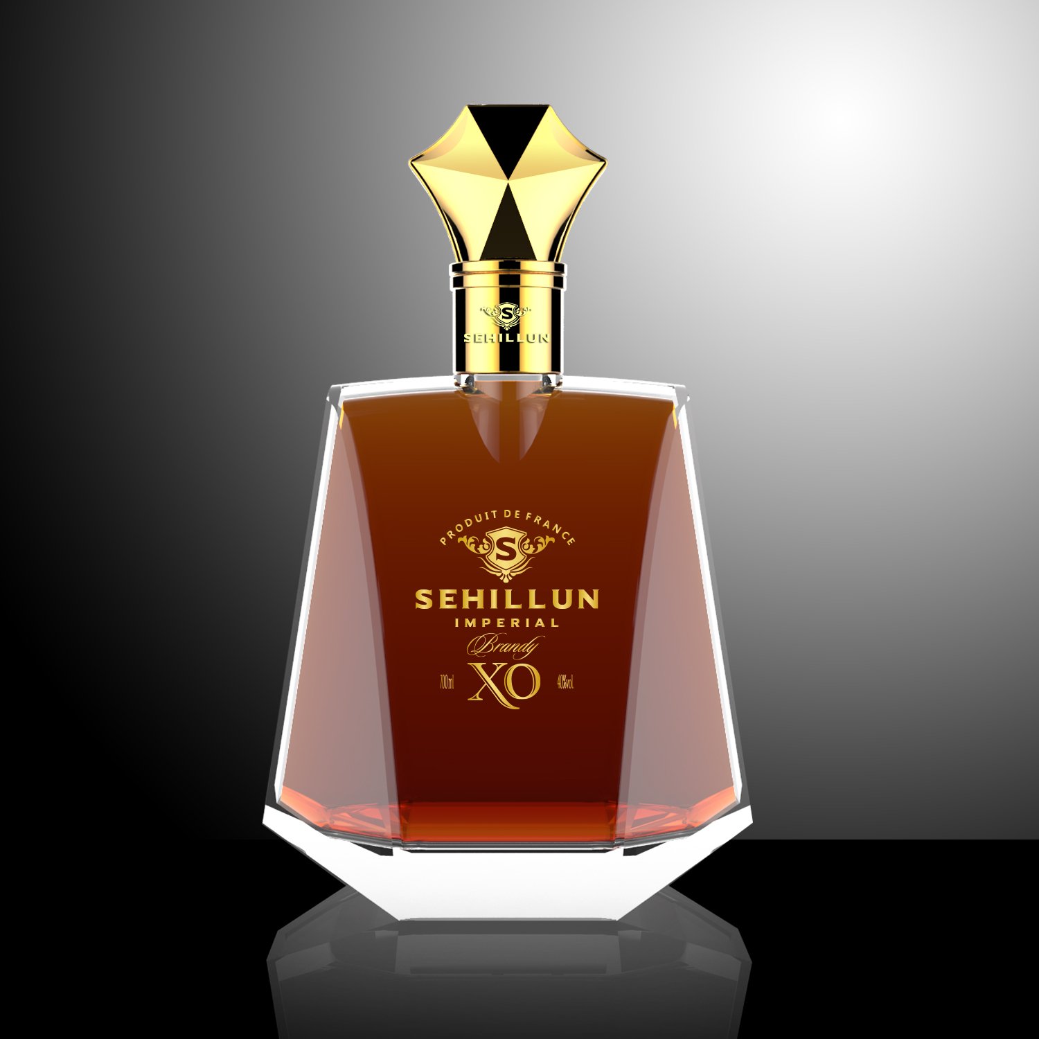 empty high quality crystal liquor glass bottles for whisky brandy vodka tequila rum brandy glass bottle