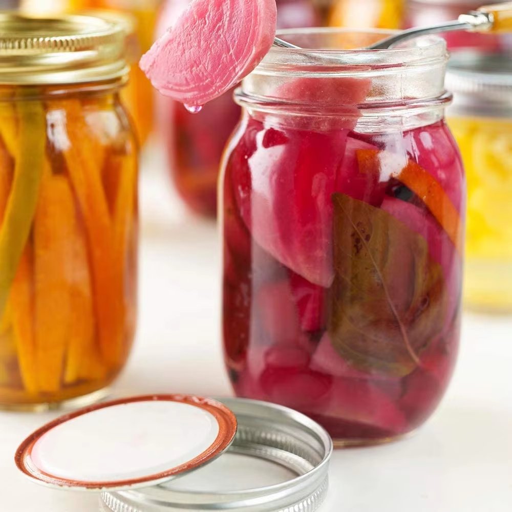 Glass Jars With Lid Mason Jar Clear Glass Bottle Canning Jar Glass Can With Lid