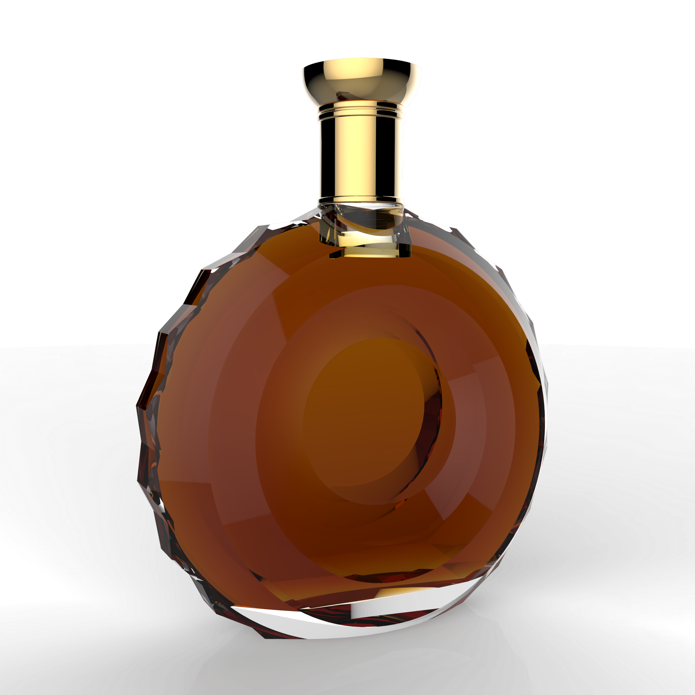 High quality 700ml 750ml crystal liquor bottle brandy tequila spirit liquor glass bottle