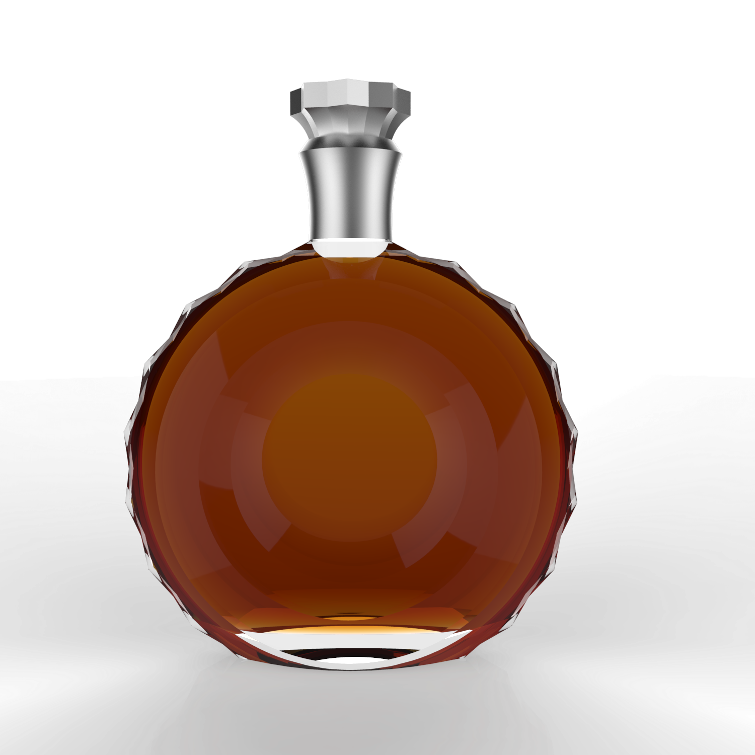 High quality 700ml 750ml crystal liquor bottle brandy tequila spirit liquor glass bottle
