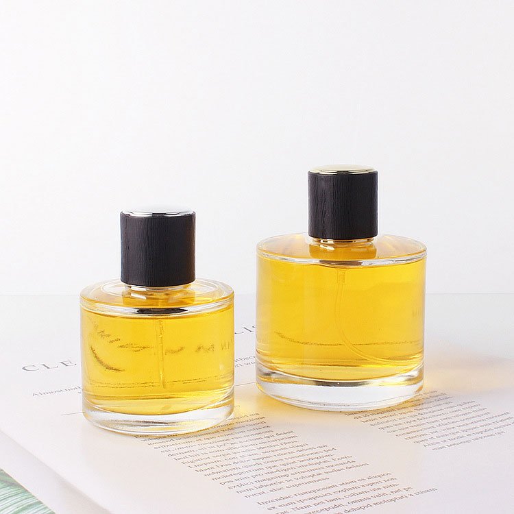 Empty Round 50ml 100ml Refillable Glass Perfume Bottle Wholesale Fragrance Sprayer Bottle