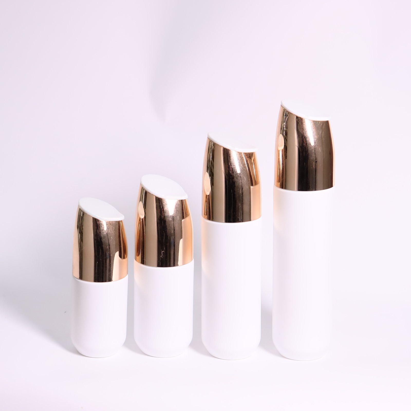 Luxury Rose Golden Glass Bottle 40ml 100ml Capacity Empty Filling Cream Parfum Perfume Atomizer Sprayer; Free Sample Available