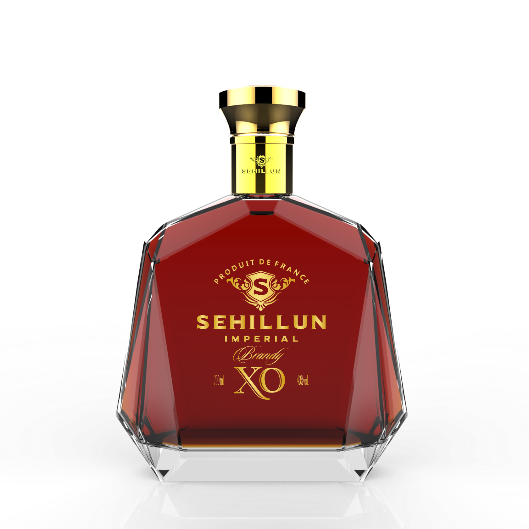 round empty flint glass liquor spirts gin Whisky Vodka tequila brandy glass bottle with cork