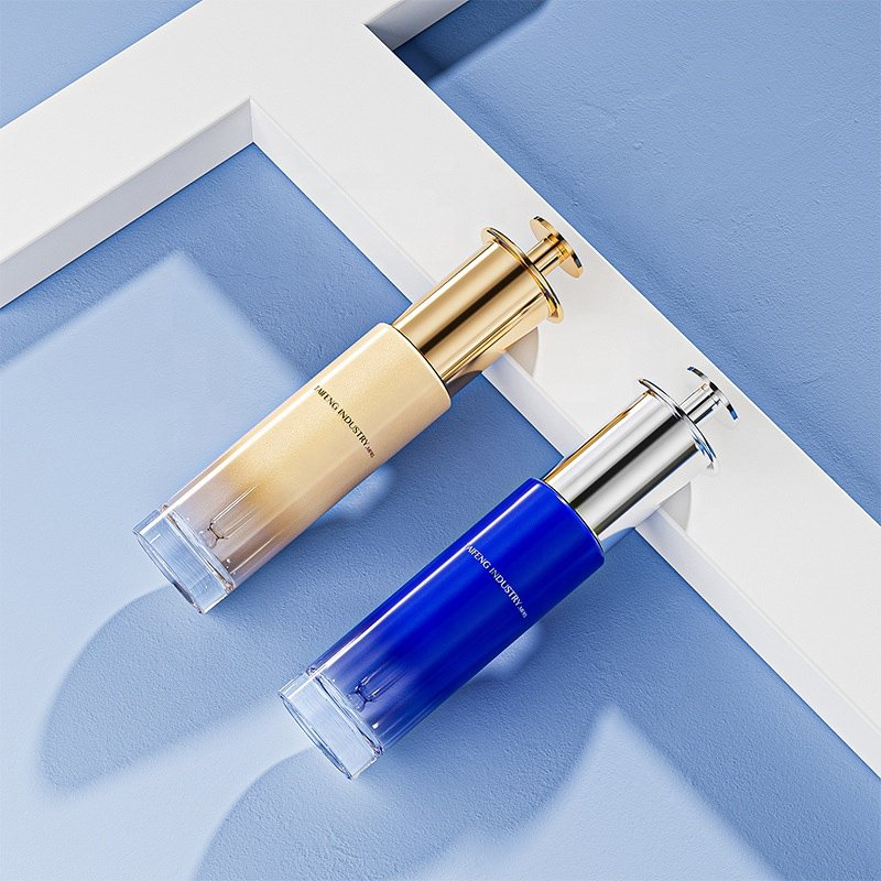 Luxury Jar Glass Bottle push dropper Serum Package For Skin Care luxury Glass essential oil 30ml glass dropper bottles
