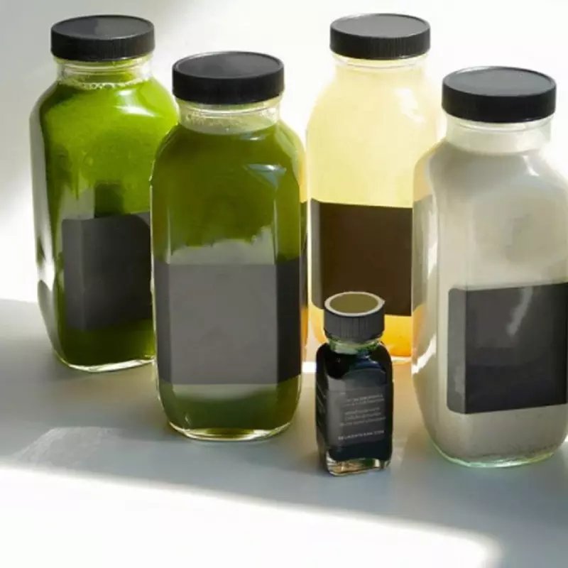 Wholesale Simple Eco Friendly Square 12 oz 16 oz Cold Brew Bottles Coffee Juice Milk Glass Bottle with Sealing Cap