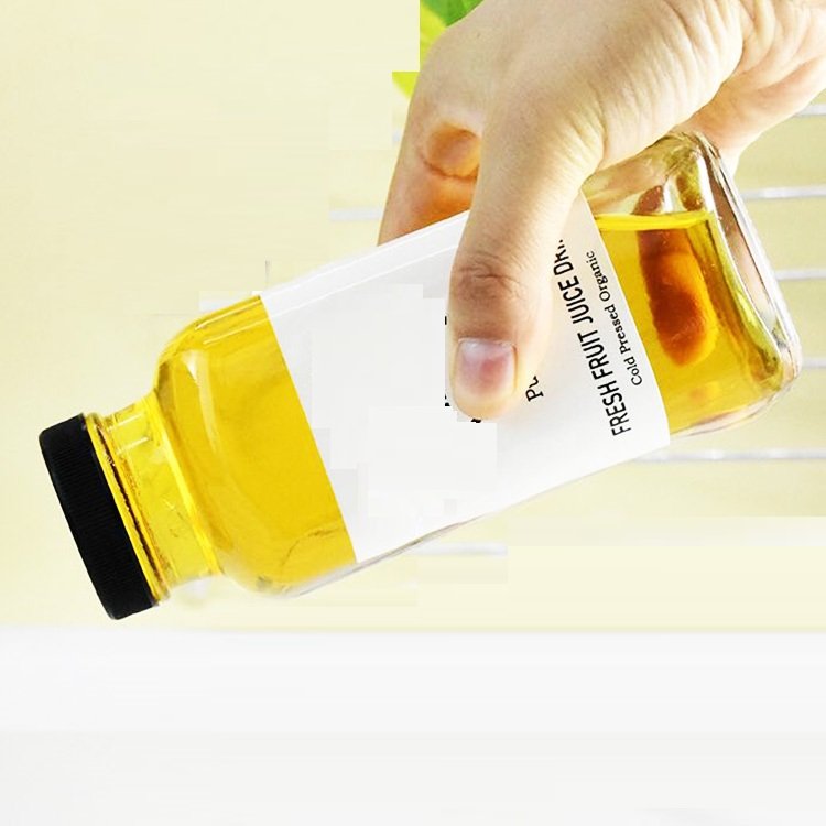 Wholesale Simple Eco Friendly Square 12 oz 16 oz Cold Brew Bottles Coffee Juice Milk Glass Bottle with Sealing Cap