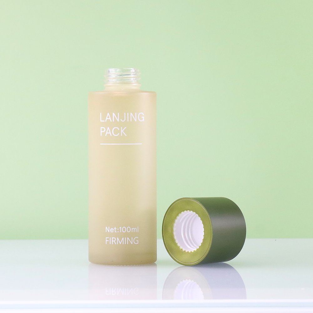 Luxury Skincare Packaging Empty Round 30ml 50ml 100ml Cream Cosmetic Glass Jar Toner Lotion Pump body oil Dropper Glass Bottle