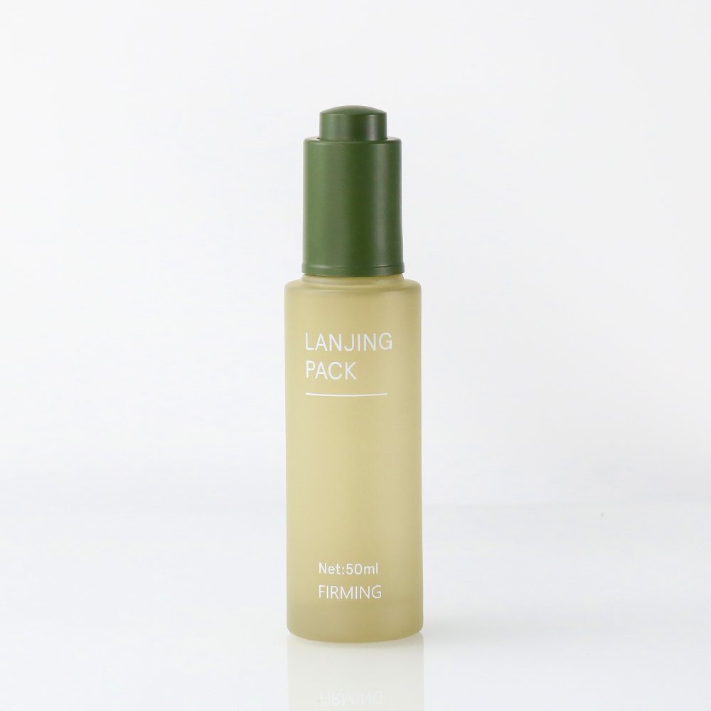 Luxury Skincare Packaging Empty Round 30ml 50ml 100ml Cream Cosmetic Glass Jar Toner Lotion Pump body oil Dropper Glass Bottle