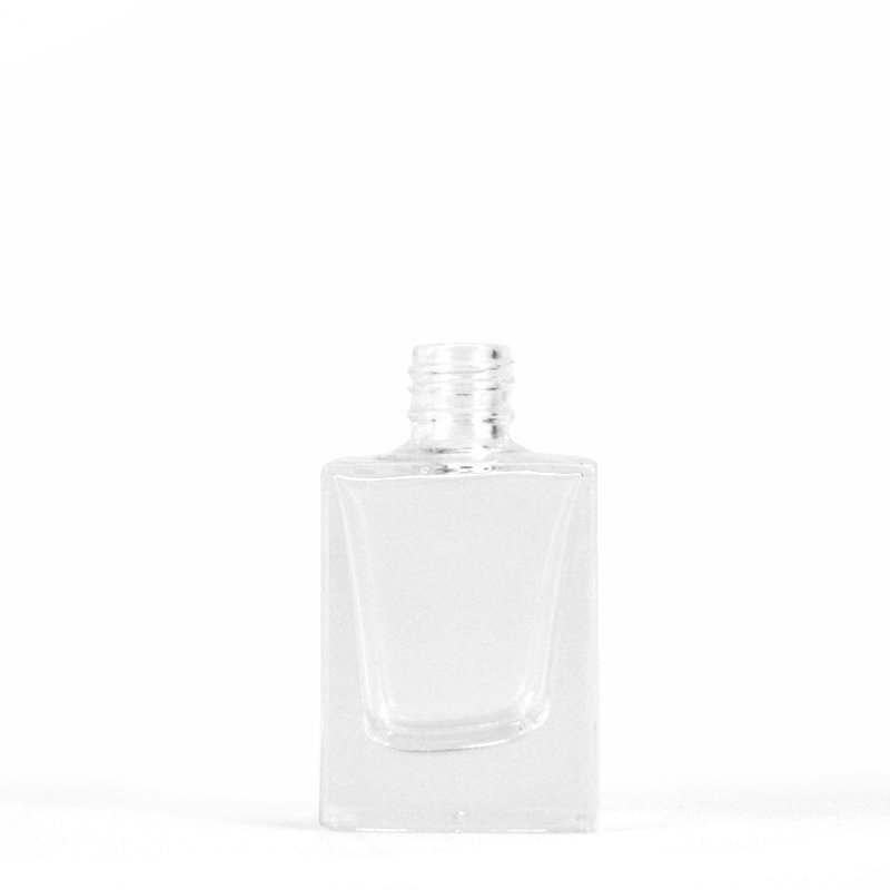 New design 8ml square shape refillable air freshener pendant gel empty bottle car perfume glass bottles for air conditioner