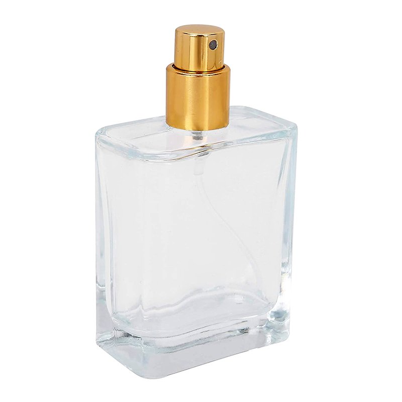 Luxury Square Atomizer Spray Recyclable Empty Perfume Glass Bottle 30ml 50ml 100ml Glass Perfume