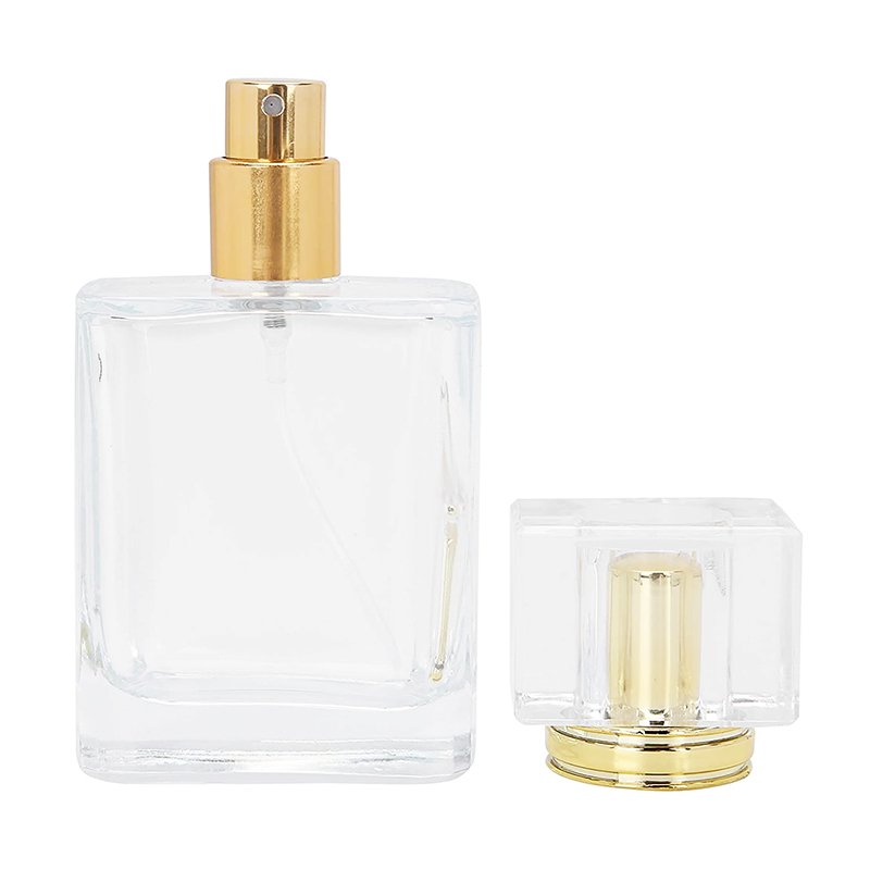Luxury Square Atomizer Spray Recyclable Empty Perfume Glass Bottle 30ml 50ml 100ml Glass Perfume