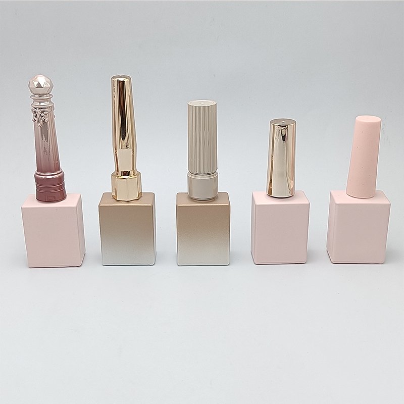 Free Sample Factory Custom10ml Square Bottle Empty UV Gel Nail Polish Bottle Packaging UV Gel Polish Glass Bottle For Gel Nail