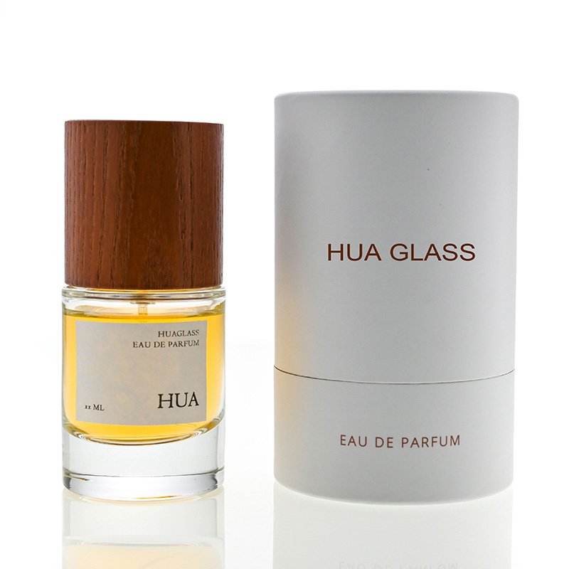 Best Price Luxury Cube Shape Clear 30ml 50ml 100ml Perfume Glass Bottle 30ml 50ml 100ml Empty Perfume with Wooden lid