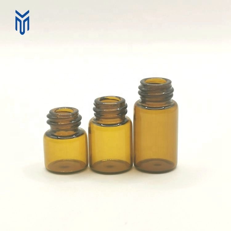 Wholesale 1ml 2ml 3ml 4ml 5ml clear blue amber mini essential oil glass dropper bottle small glass bottle sample serum vials