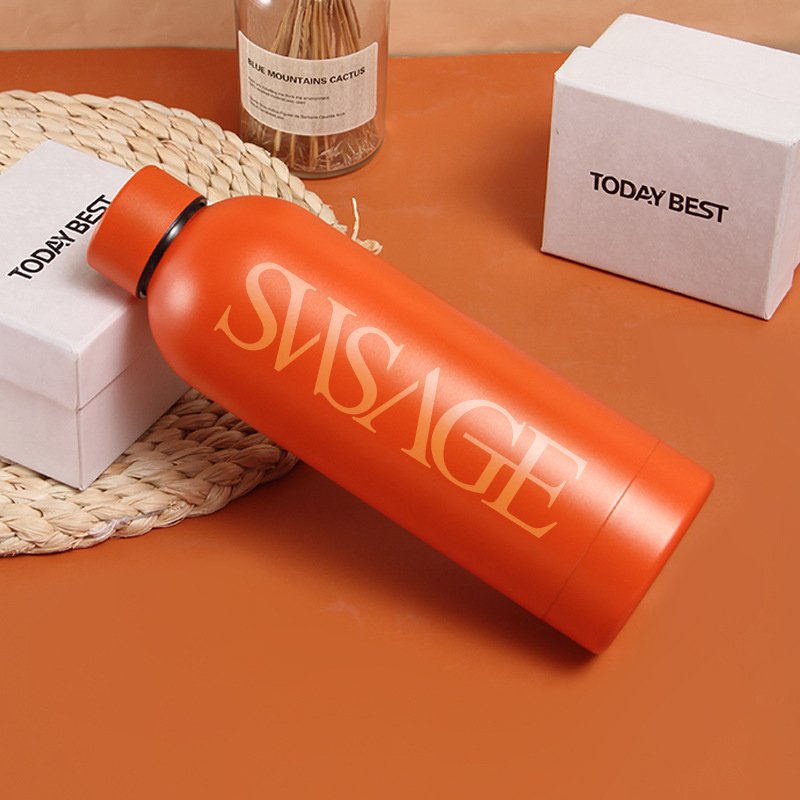 Eco-Friendly Kids 6 Color Custom Logo Straight Thermal Metal Water Bottle Stainless Steel Tumbler Insulated Bulk With Screw Lid