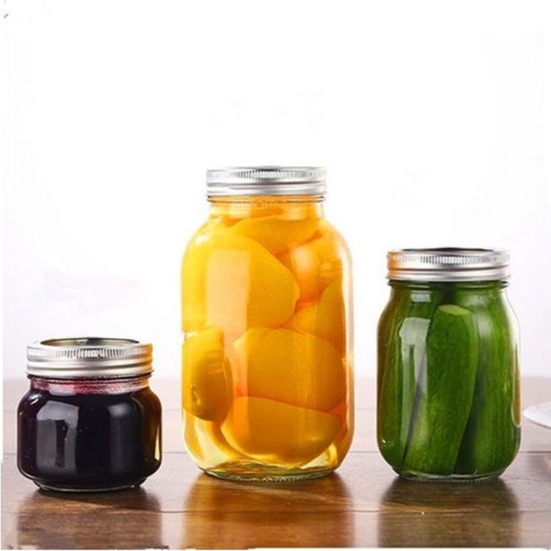 150ml 250ml 380ml 480ml 750ml Wide Mouth Kitchen Sealed Glass Food Container Glass Mini Jam Jar Glass Mason Jars With Lid