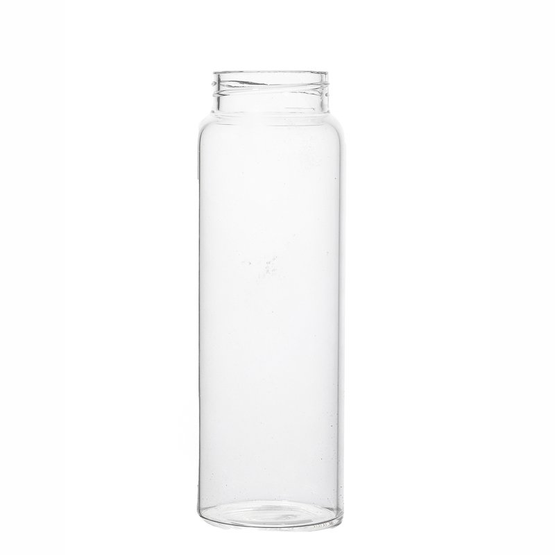 KDG Brand 400ml 500ml 750ml 1000ml High Quality water bottle Customize Juice bottle Clear Empty Borosilicate Glass Water Bottle