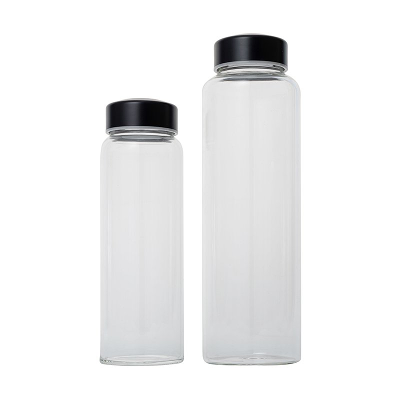 KDG Brand 400ml 500ml 750ml 1000ml High Quality water bottle Customize Juice bottle Clear Empty Borosilicate Glass Water Bottle