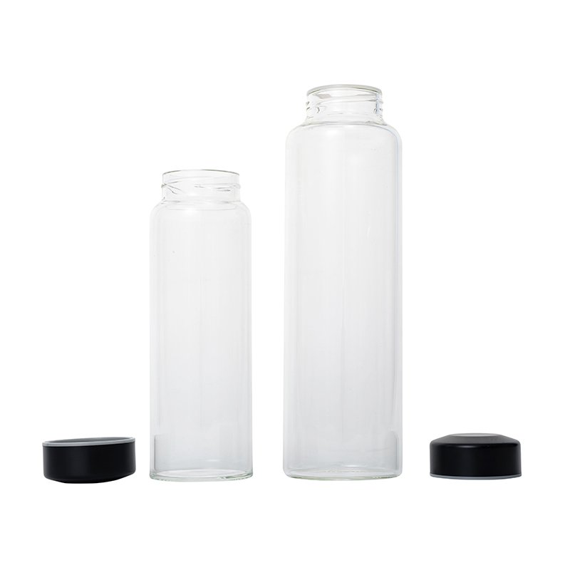 KDG Brand 400ml 500ml 750ml 1000ml High Quality water bottle Customize Juice bottle Clear Empty Borosilicate Glass Water Bottle