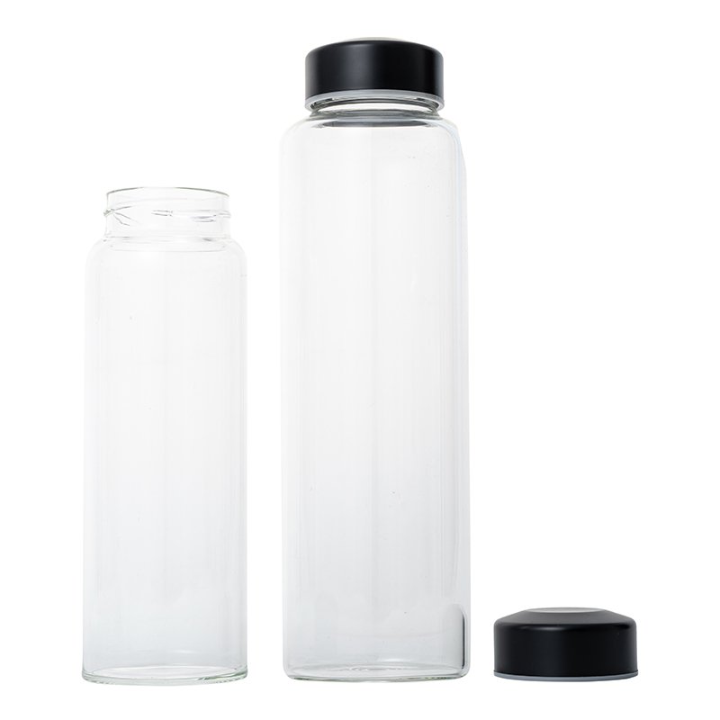 KDG Brand 400ml 500ml 750ml 1000ml High Quality water bottle Customize Juice bottle Clear Empty Borosilicate Glass Water Bottle