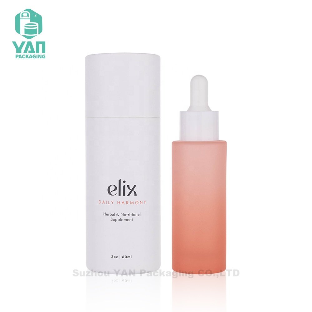 YAN Packaging unique OEM 30ml empty glass bottle oil dropper for hair oil with custom box and logo