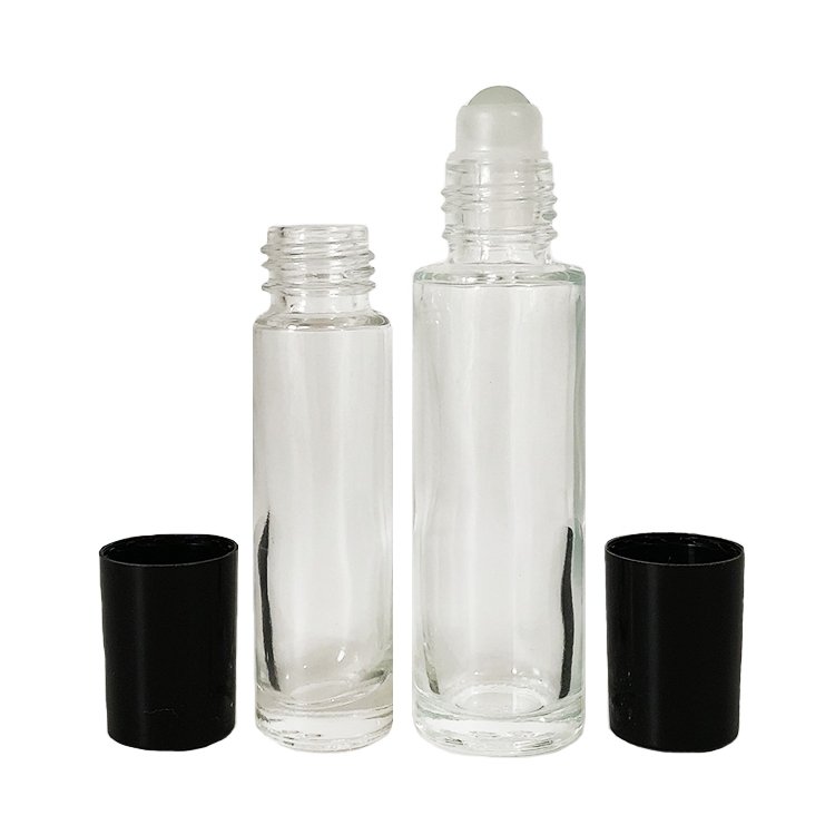 New type glass bottle with lid roller bottle for essential oils 15 ml roll on bottle