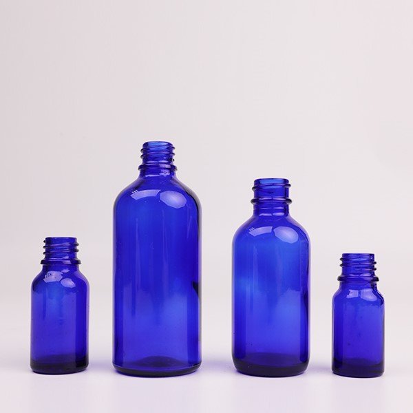 5ml 10ml 15ml 20ml 30ml 50ml 100ml blue essential oil glass bottle