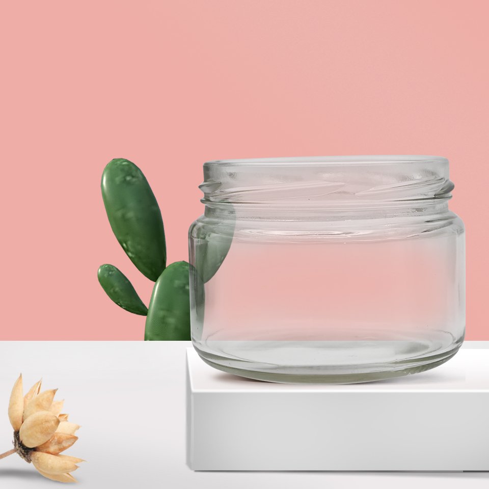 Hot Sale clear Packaging for Canning Jar Glass Bottle Customized Color for 285ml 500ml Custom