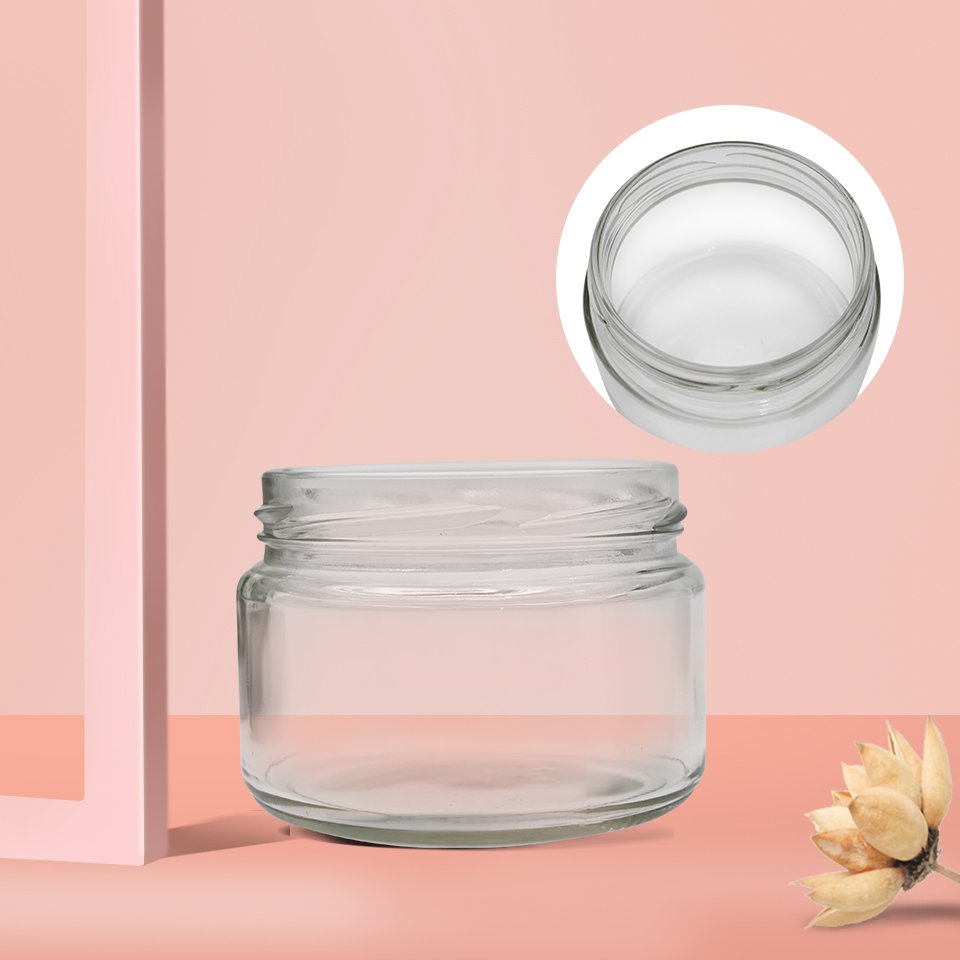 Hot Sale clear Packaging for Canning Jar Glass Bottle Customized Color for 285ml 500ml Custom