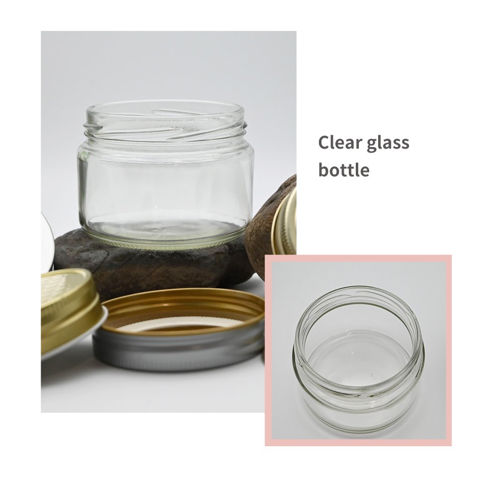 Hot Sale clear Packaging for Canning Jar Glass Bottle Customized Color for 285ml 500ml Custom