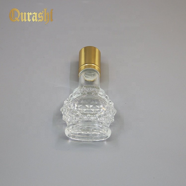 10ml empty essential oil perfume cosmetic packing glass bottle with aluminum cap