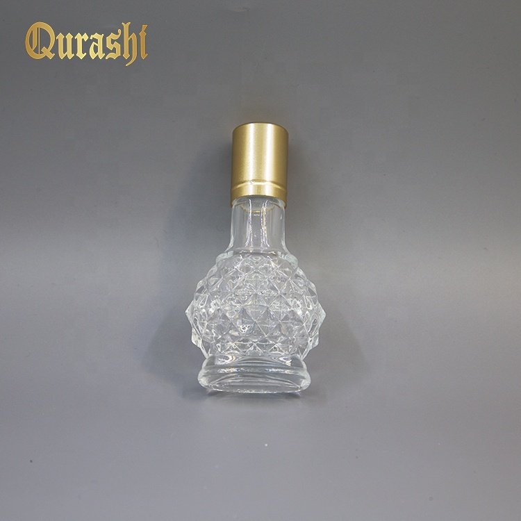 10ml empty essential oil perfume cosmetic packing glass bottle with aluminum cap