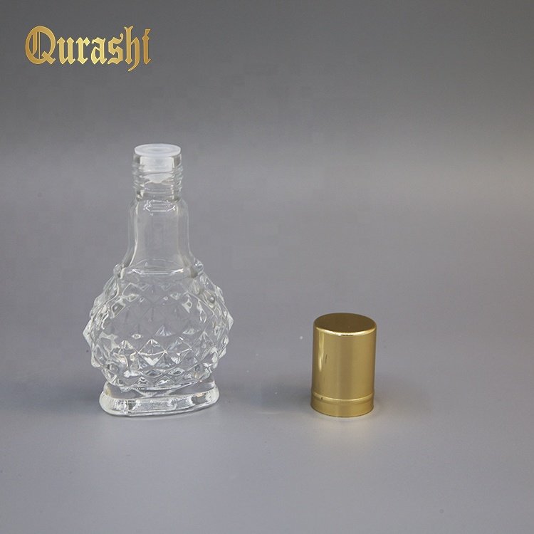 10ml empty essential oil perfume cosmetic packing glass bottle with aluminum cap