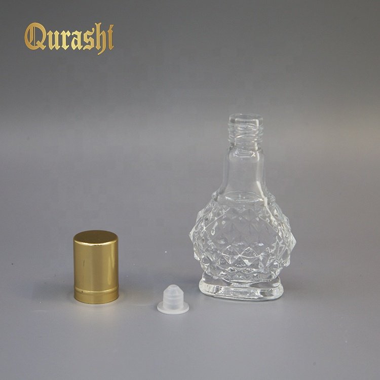 10ml empty essential oil perfume cosmetic packing glass bottle with aluminum cap