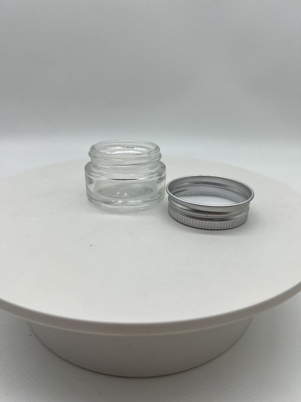hot sale empty luxury 30ml 50ml 100ml 1oz 1.5oz 2oz 2.5oz 3oz cream jar plastic aluminum lids glass bottle
