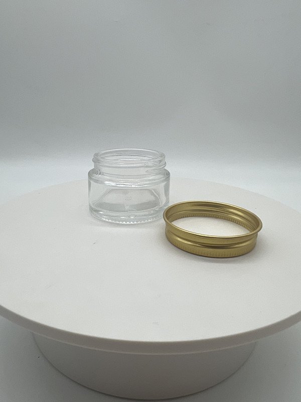 hot sale empty luxury 30ml 50ml 100ml 1oz 1.5oz 2oz 2.5oz 3oz cream jar plastic aluminum lids glass bottle