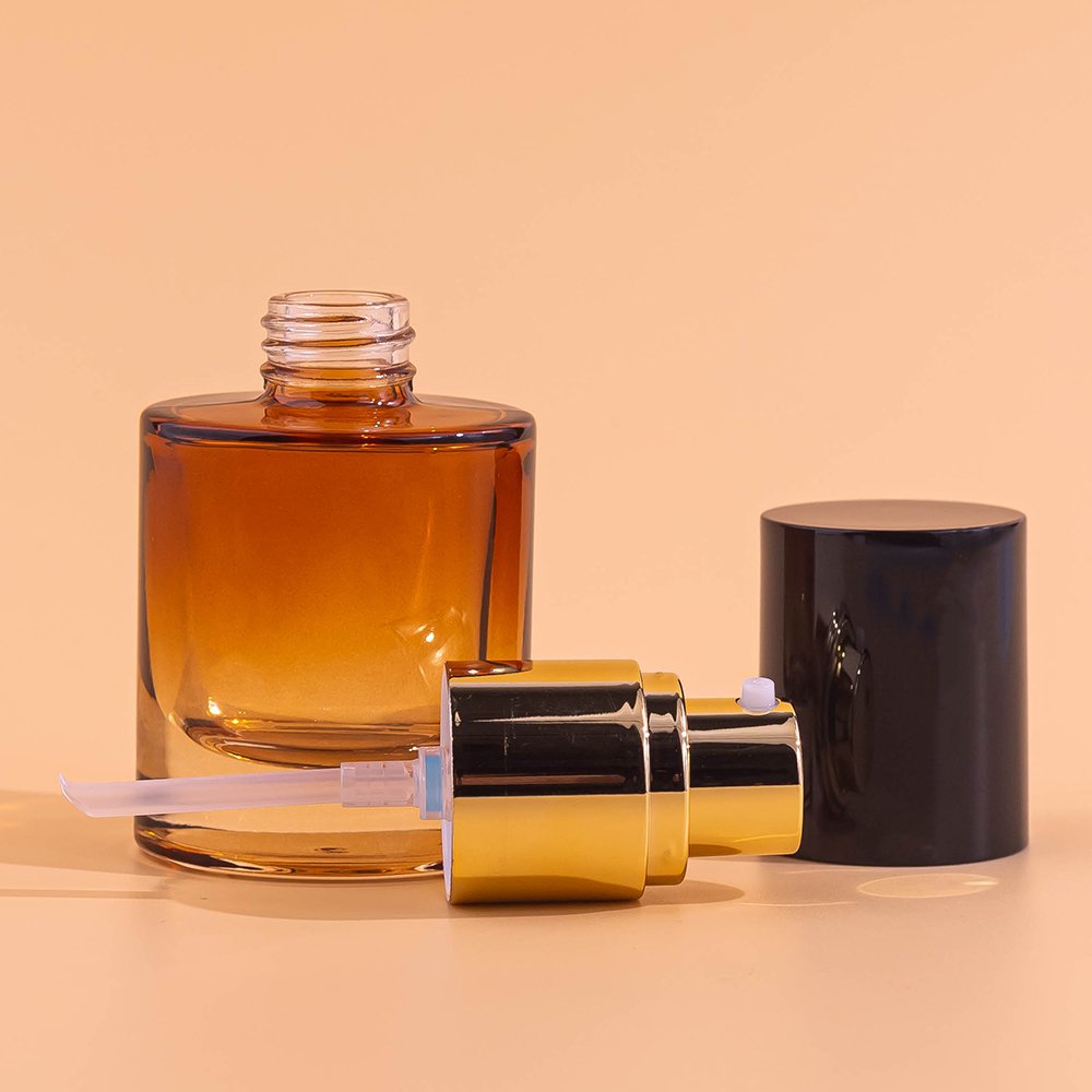 Perfume Glass Bottle Luxury 100ml 50ml 30ml Perfume Spray Bottle Glass Bottle With Gold Sprayer