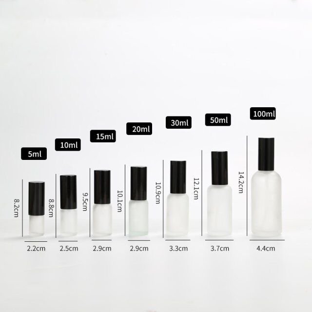 Large Mist Eco Friendly Frosted Travel Glass Bottle Spray 100ml Lotion Bottle Tube