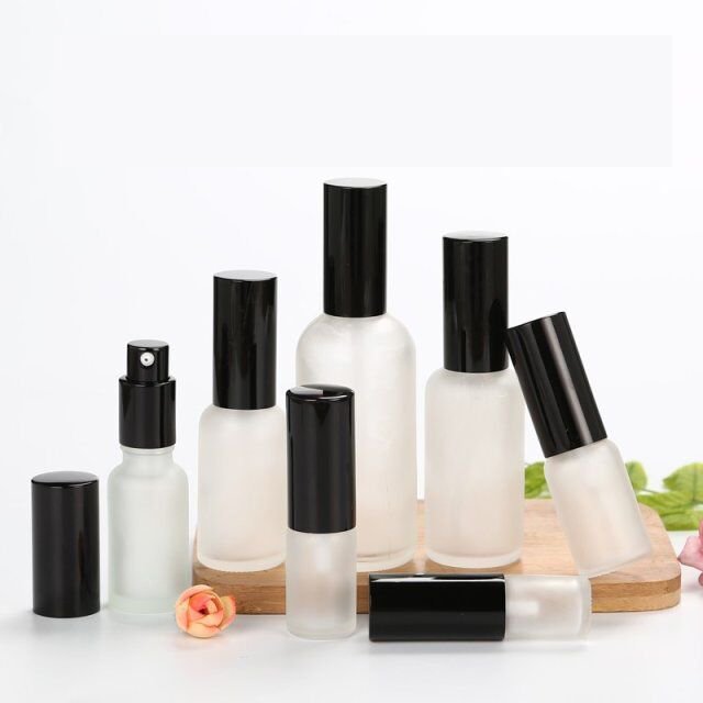 Large Mist Eco Friendly Frosted Travel Glass Bottle Spray 100ml Lotion Bottle Tube