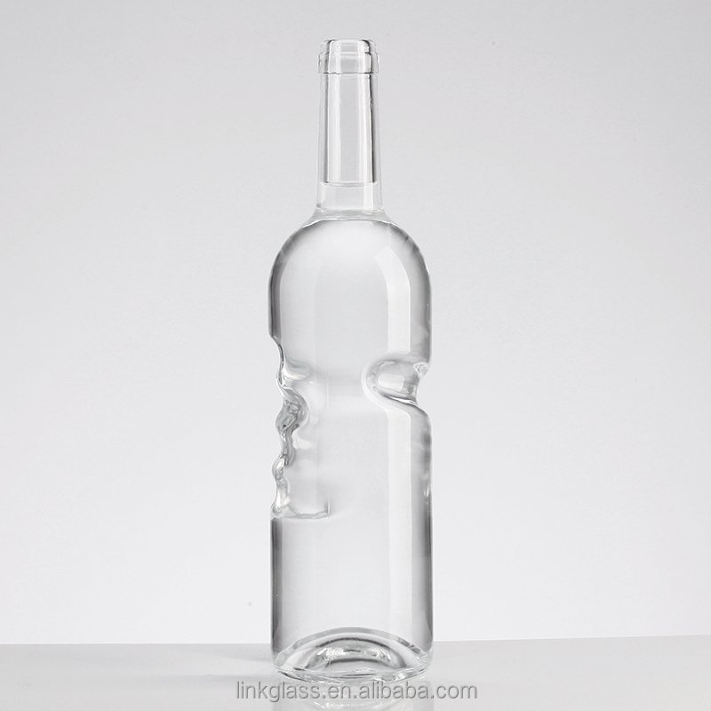 500 Ml 700 Ml Coating Spirits Wine Crystal Glass Bottles For Vodka Whisky Bottles Tequila Bottle With Caps