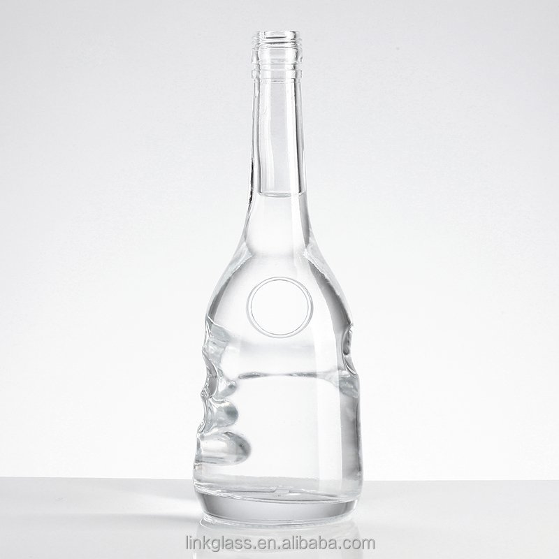 500 Ml 700 Ml Coating Spirits Wine Crystal Glass Bottles For Vodka Whisky Bottles Tequila Bottle With Caps