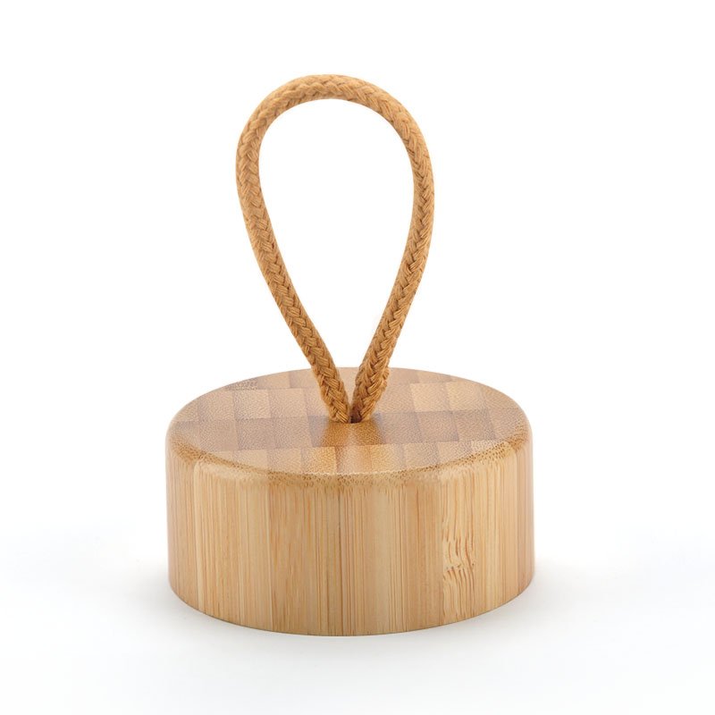 Fashion Design Single Wall Unbreakable Borosilicate Glass portable Glass Bottle with bamboo lid