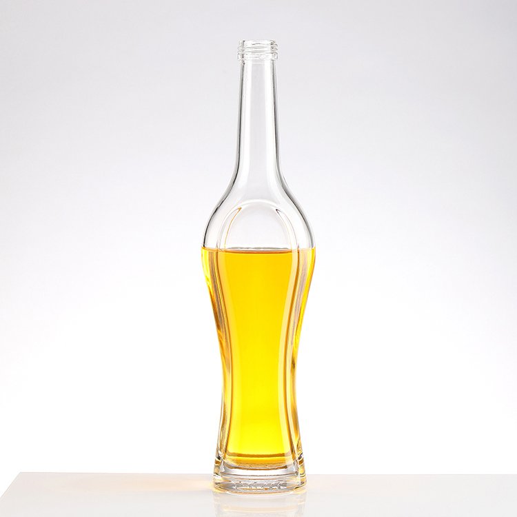 200ml 375ml 500ml 700ml 750ml custom empty clear whiskey vodka liquor glass bottle with T-Top